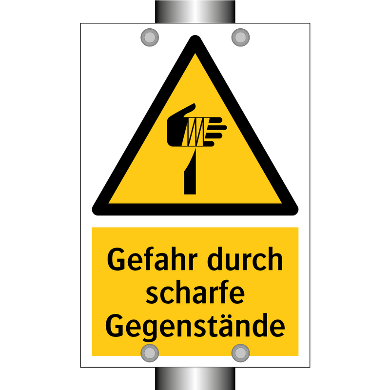 Gefahr durch scharfe Gegenstände
