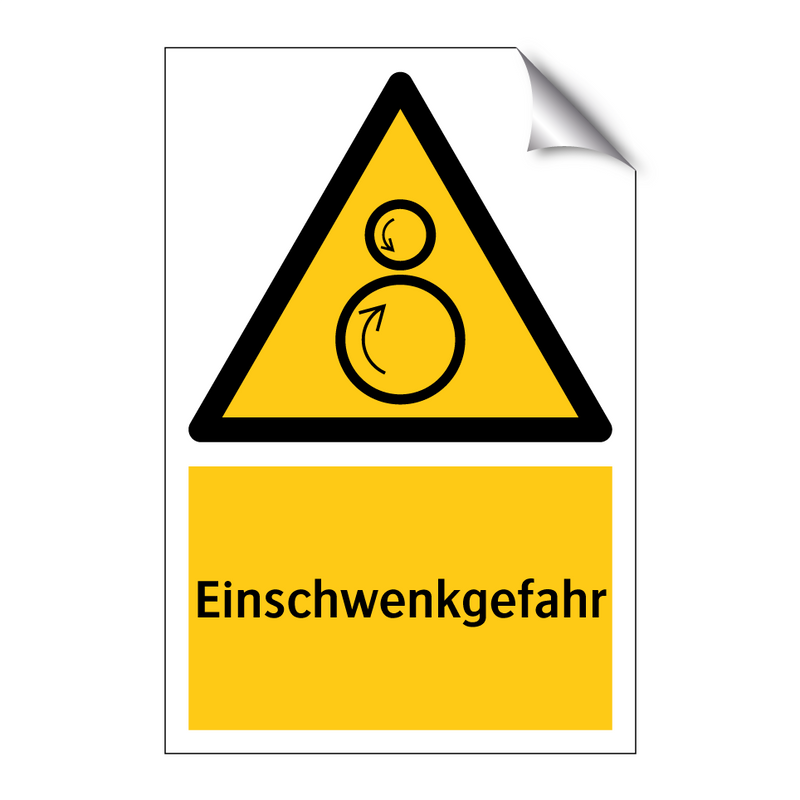 Einschwenkgefahr
