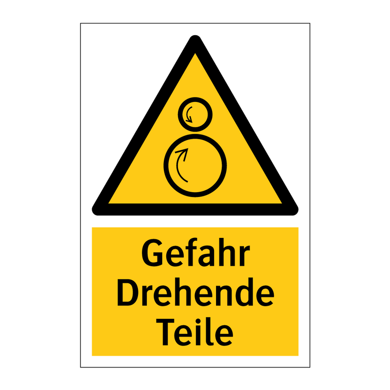 Gefahr Drehende Teile