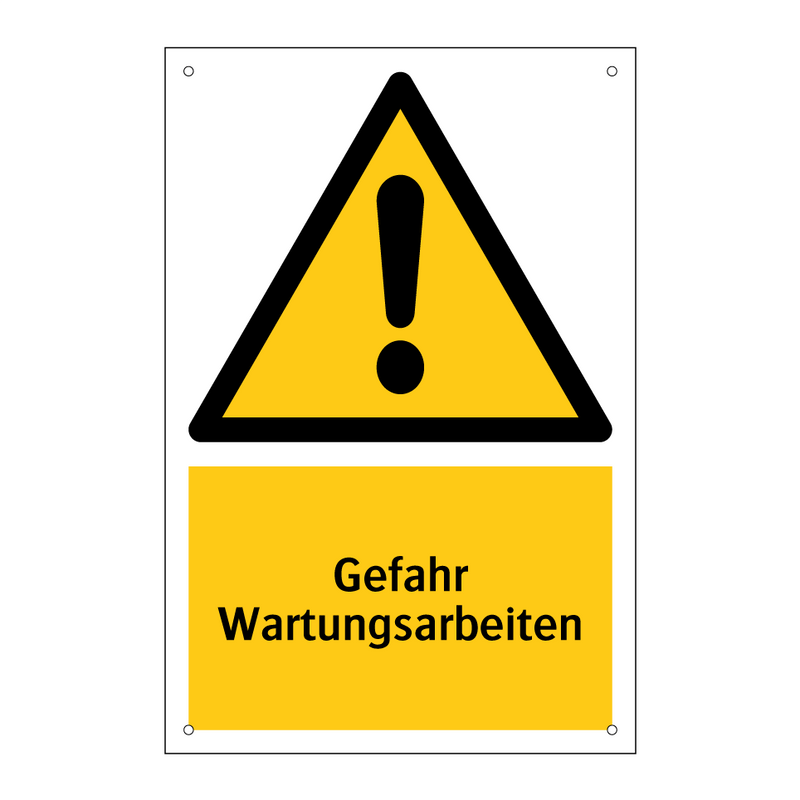 Gefahr Wartungsarbeiten