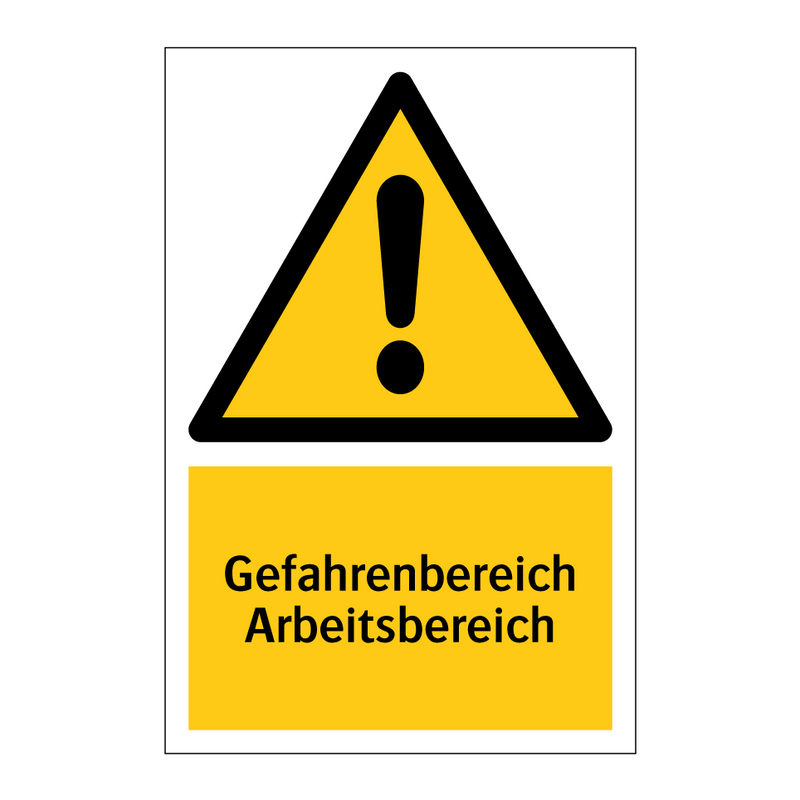 Gefahrenbereich Arbeitsbereich