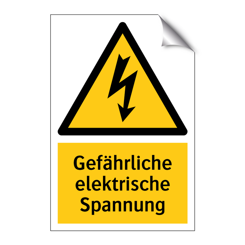 Gefährliche elektrische Spannung