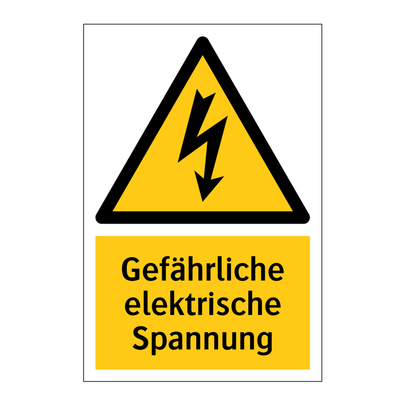 Gefährliche elektrische Spannung