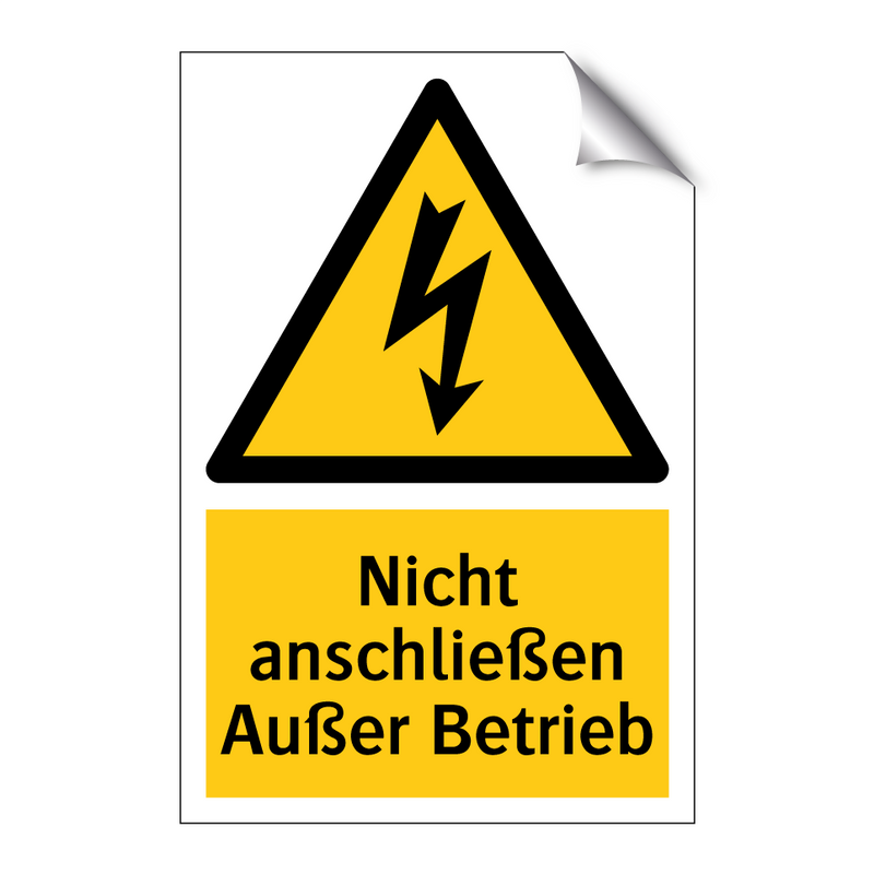 Nicht anschließen Außer Betrieb