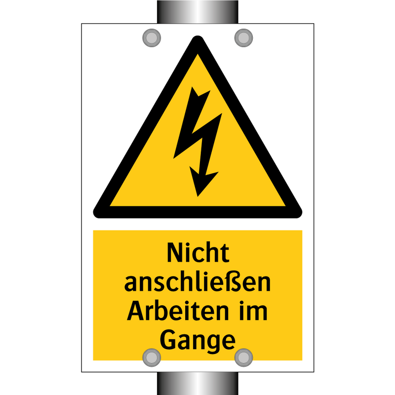Nicht anschließen Arbeiten im Gange