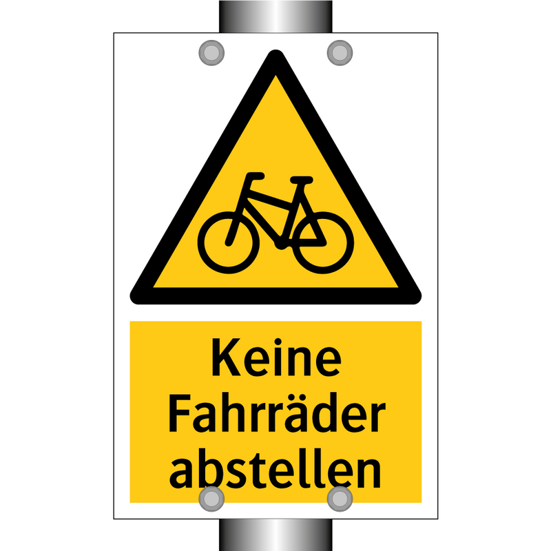 Keine Fahrräder abstellen
