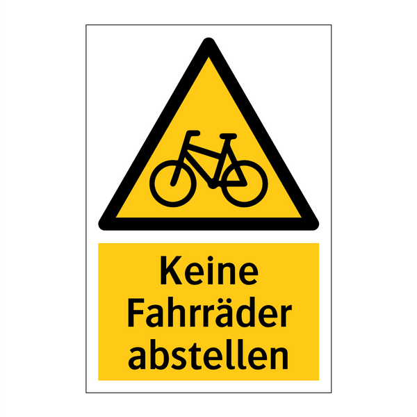 Keine Fahrräder abstellen