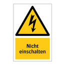 Nicht einschalten