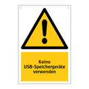 Keine USB-Speichergeräte verwenden