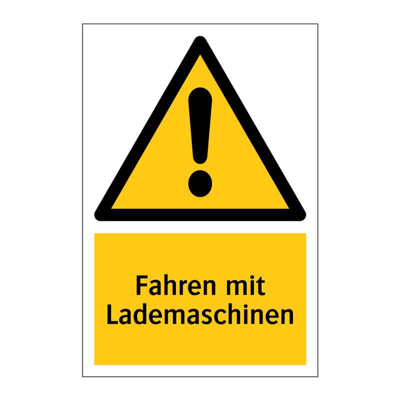 Fahren mit Lademaschinen