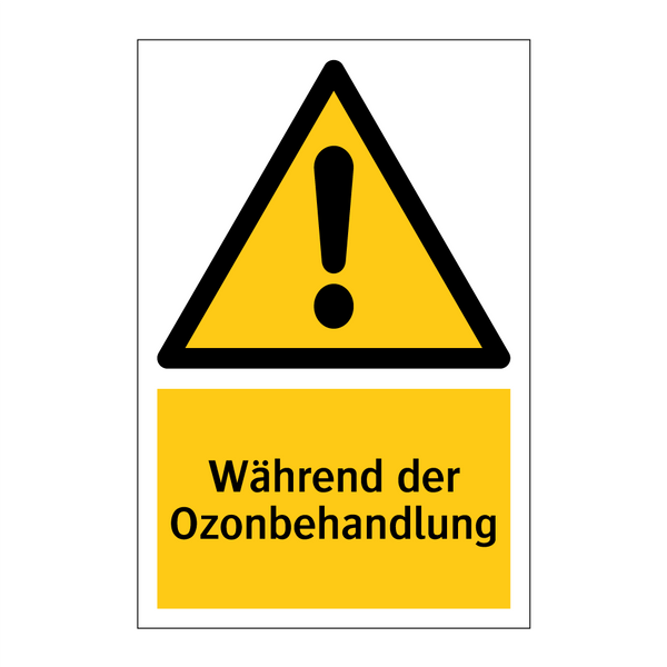 Während der Ozonbehandlung
