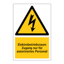 Elektrobetriebsraum Zugang nur für autorisiertes Personal