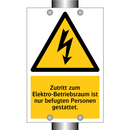 Zutritt zum Elektro-Betriebsraum ist nur befugten Personen gestattet.