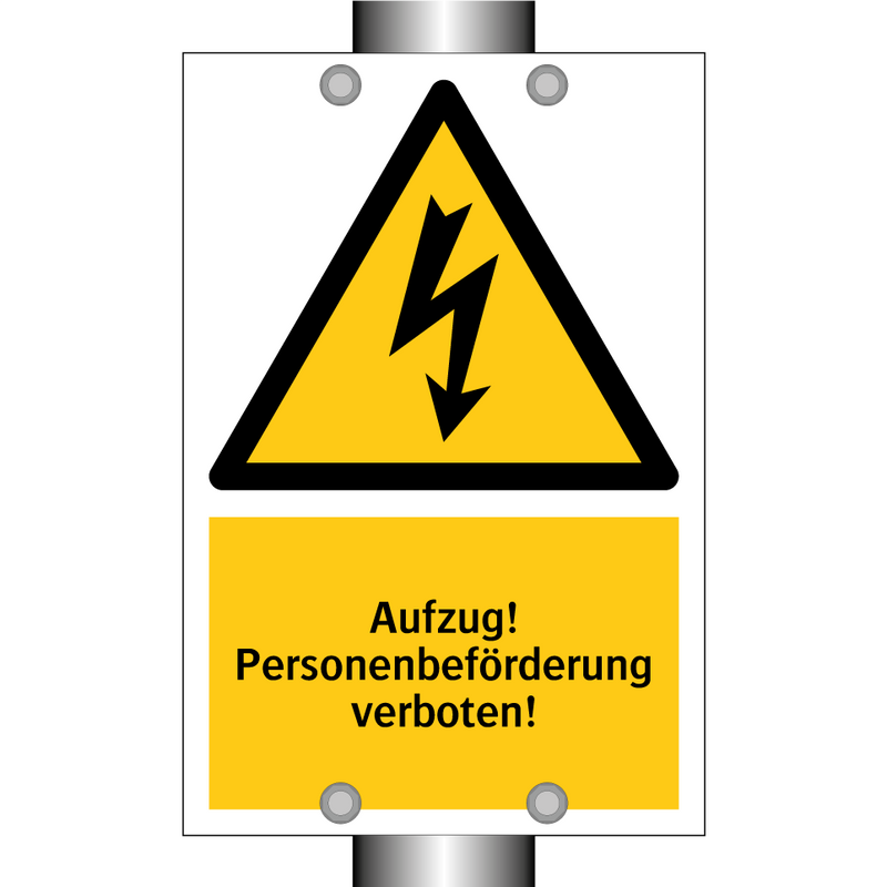 Aufzug! Personenbeförderung verboten!