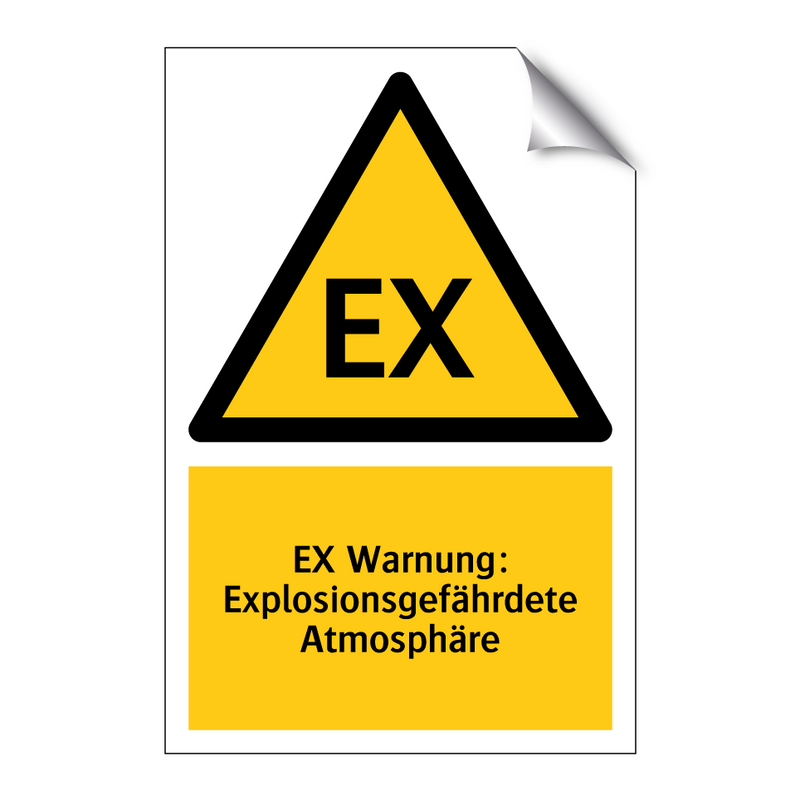 EX Warnung: Explosionsgefährdete Atmosphäre