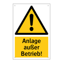 Anlage außer Betrieb!