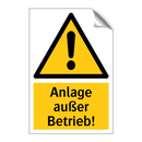 Anlage außer Betrieb!