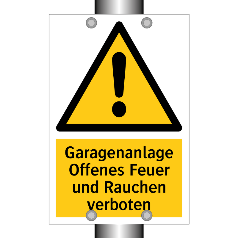 Garagenanlage Offenes Feuer und Rauchen verboten
