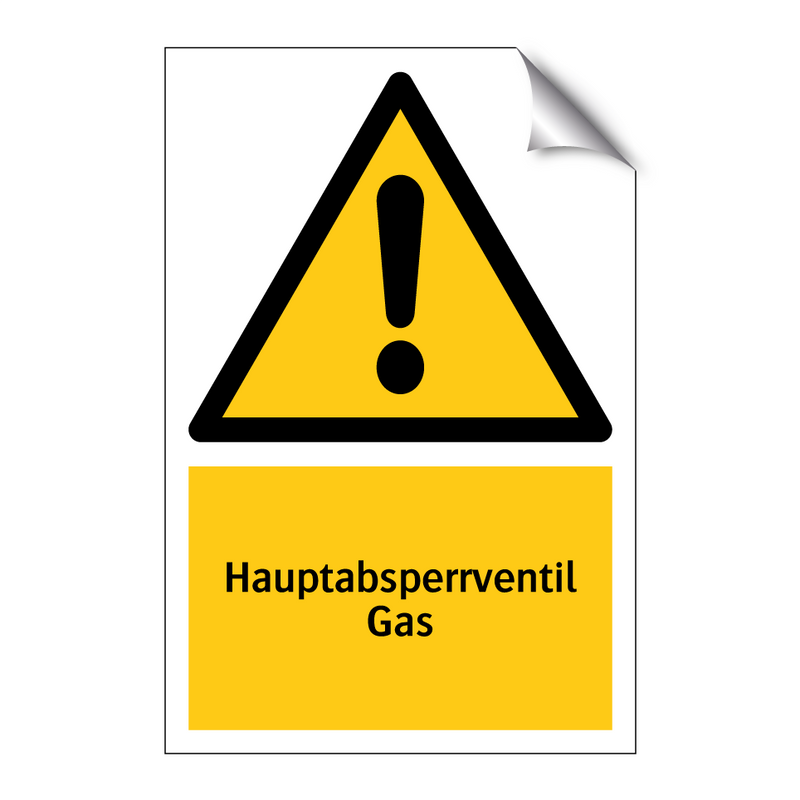 Hauptabsperrventil Gas