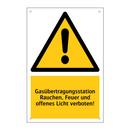Gasübertragungsstation Rauchen, Feuer und offenes Licht verboten!