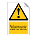 Gasübertragungsstation Rauchen, Feuer und offenes Licht verboten!