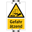 Gefahr ätzend