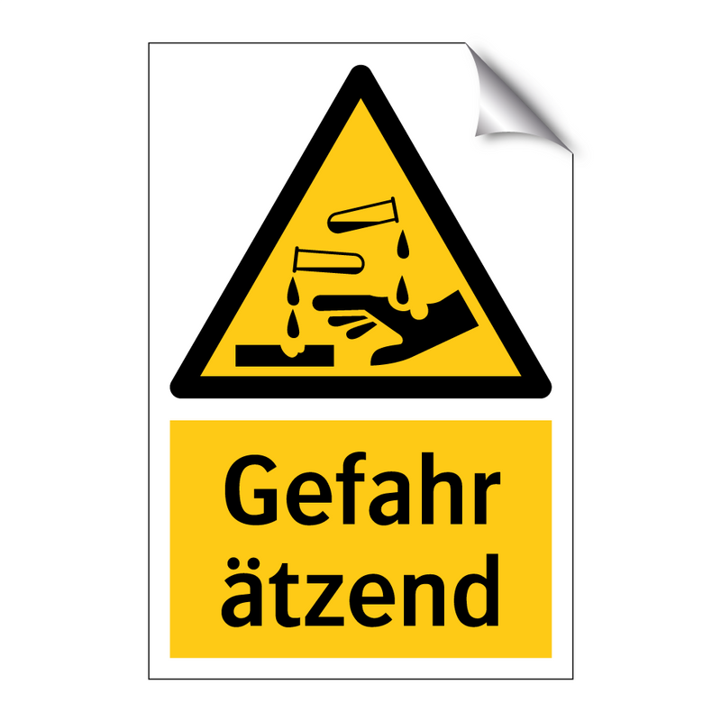 Gefahr ätzend