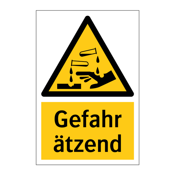 Gefahr ätzend