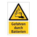 Gefahren durch Batterien