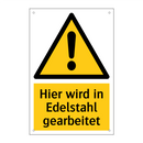 Hier wird in Edelstahl gearbeitet