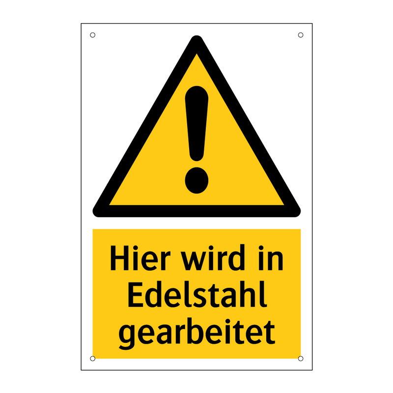 Hier wird in Edelstahl gearbeitet