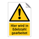 Hier wird in Edelstahl gearbeitet