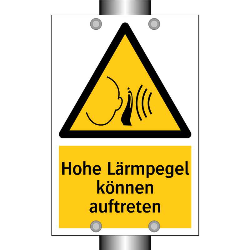 Hohe Lärmpegel können auftreten