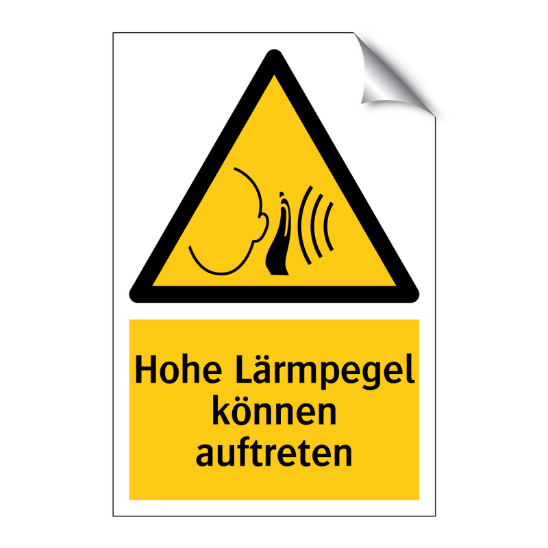 Hohe Lärmpegel können auftreten