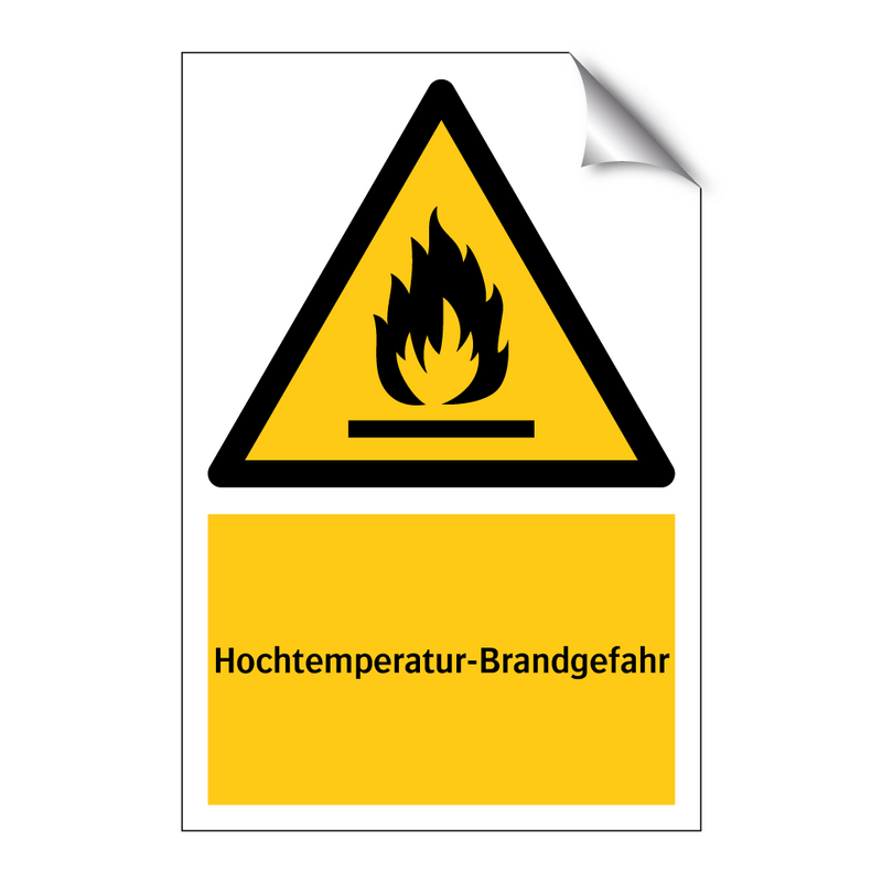 Hochtemperatur-Brandgefahr