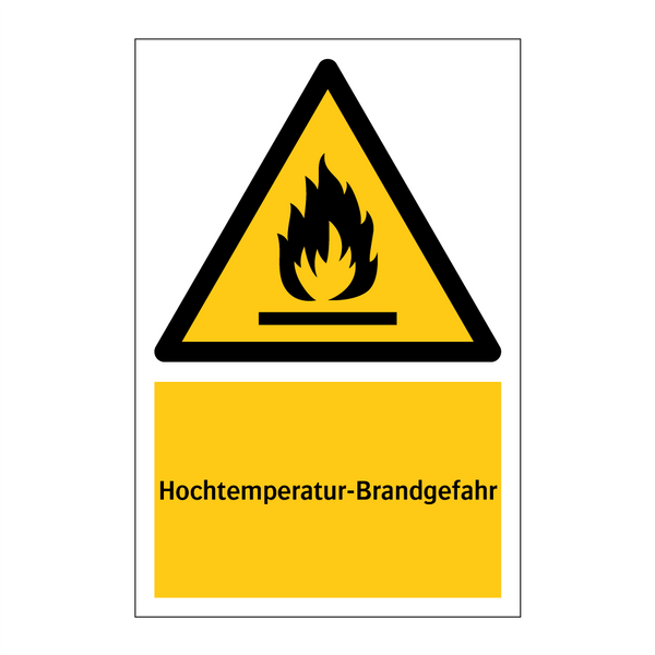 Hochtemperatur-Brandgefahr