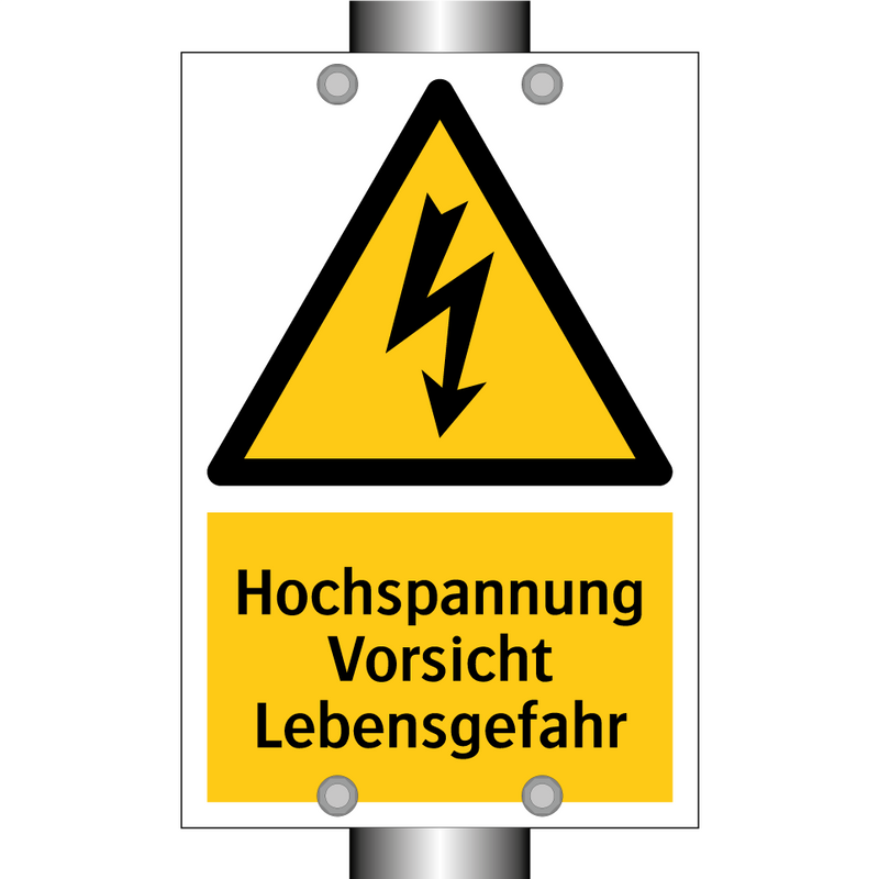 Hochspannung Vorsicht Lebensgefahr