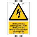 Hochspannung Lebensgefahr Gefahr Hochspannung Hochspannungsgefahr Lebensgefahr