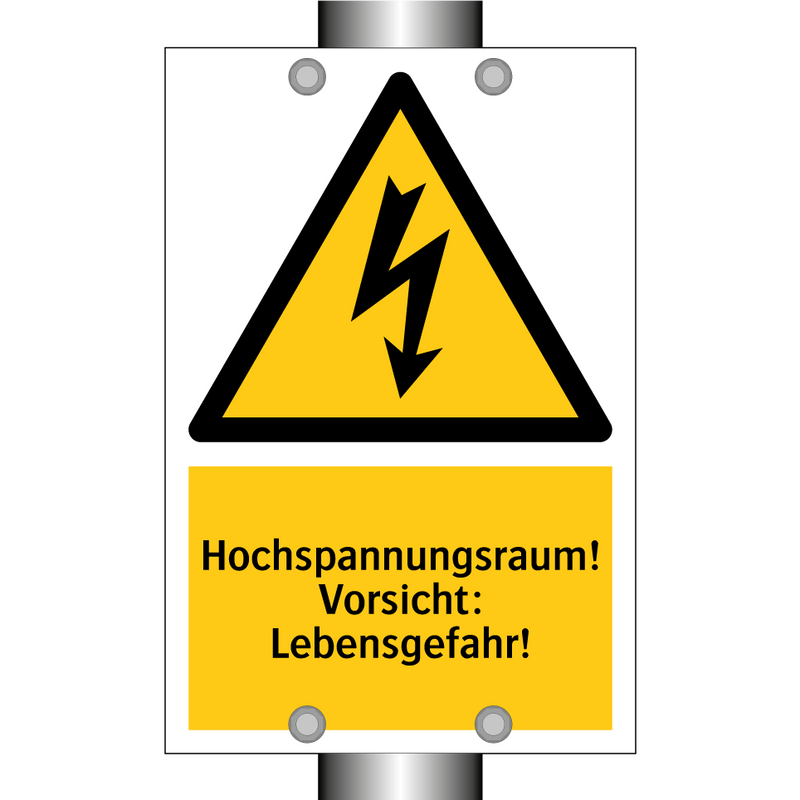 Hochspannungsraum! Vorsicht: Lebensgefahr!