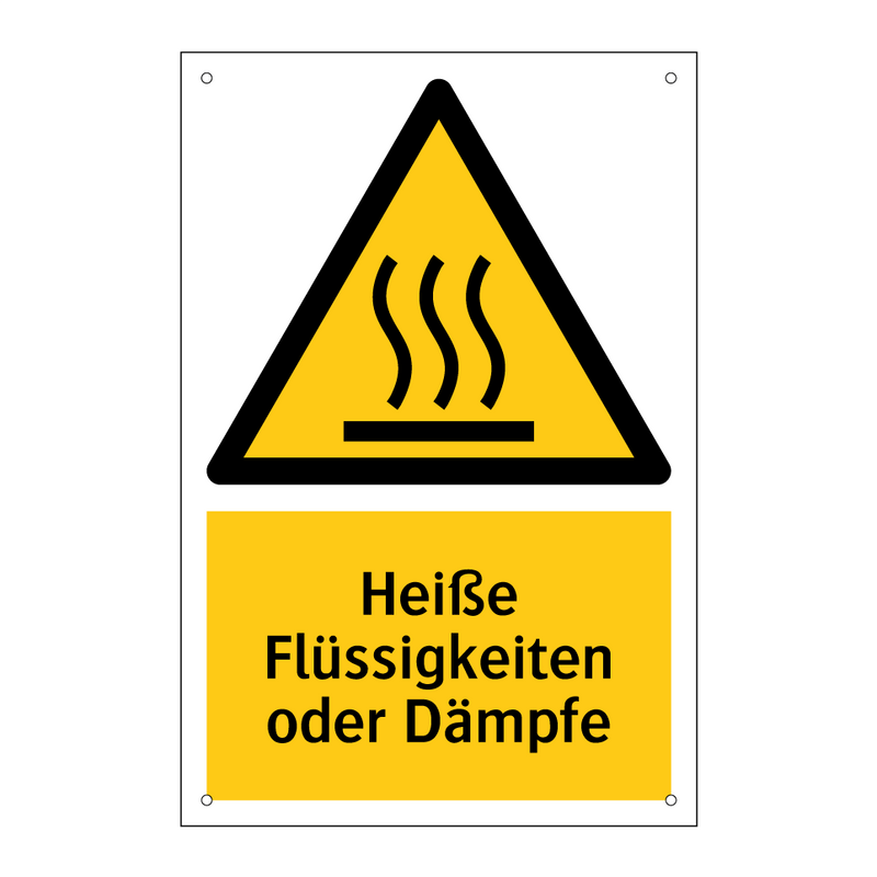 Heiße Flüssigkeiten oder Dämpfe