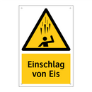 Einschlag von Eis