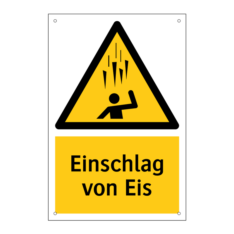 Einschlag von Eis