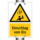 Einschlag von Eis