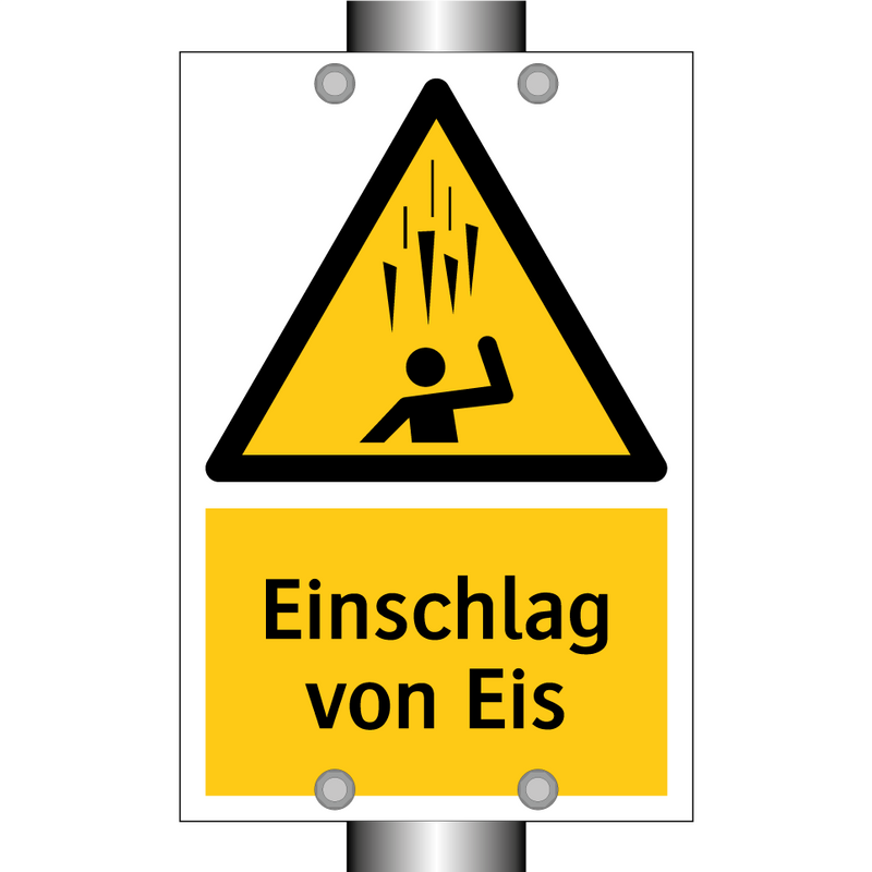 Einschlag von Eis