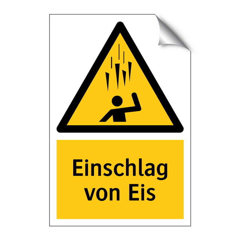 Einschlag von Eis