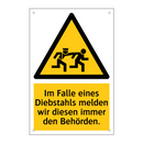 Im Falle eines Diebstahls melden wir diesen immer den Behörden.