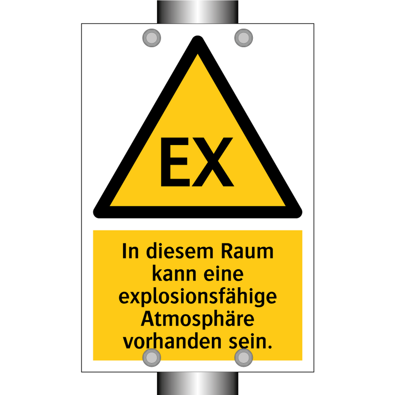 In diesem Raum kann eine explosionsfähige Atmosphäre vorhanden sein.