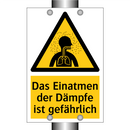 Das Einatmen der Dämpfe ist gefährlich