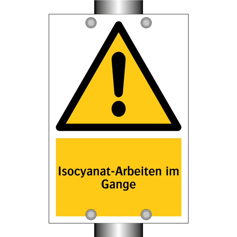 Isocyanat-Arbeiten im Gange