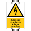 Zugang zu elektrischen Anlagen freihalten